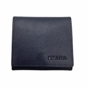 PRADA Saffiano Leather Coin Pocket Pouch